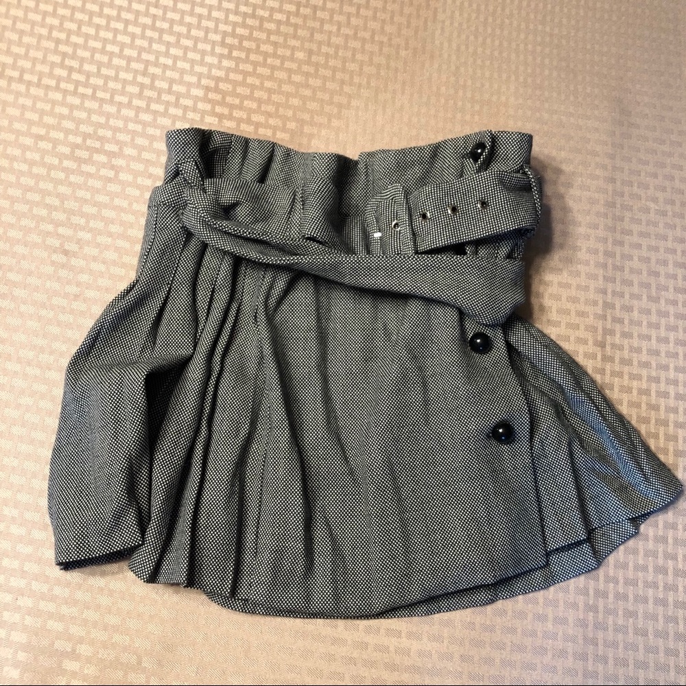 milly of new york black white skirt